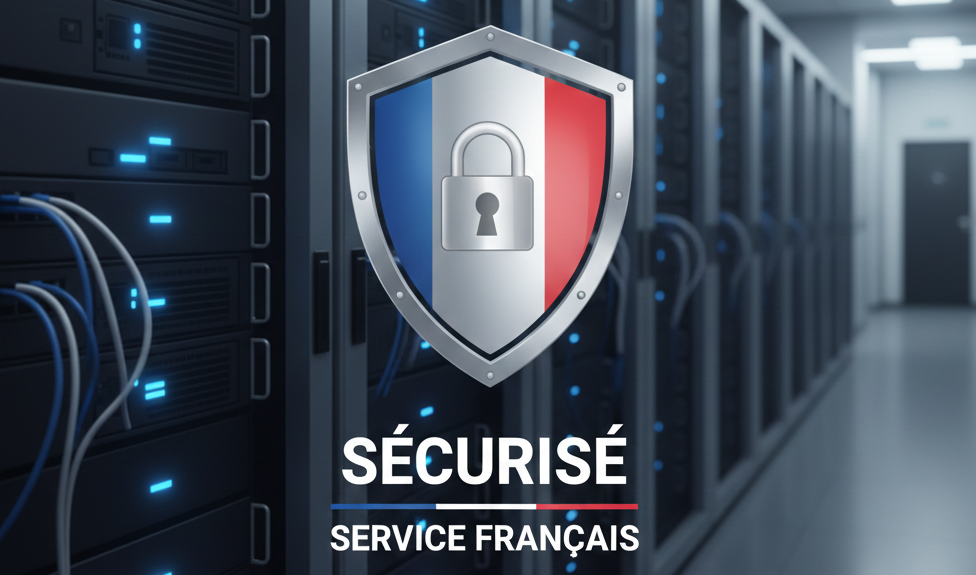 illustration d'hébergement web sécurisé Français